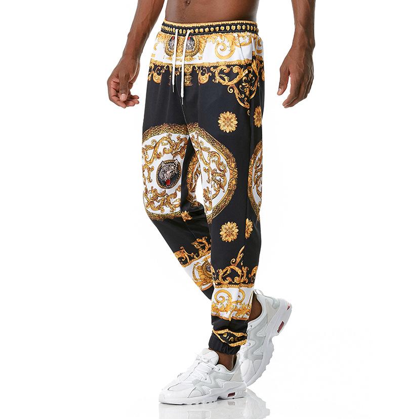 Men's 3D Royal Style Retro Printing Casual Sports Jogger Pants