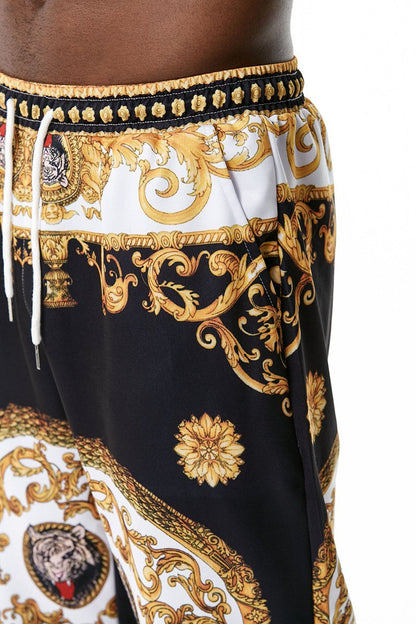 Men's 3D Royal Style Retro Printing Casual Sports Jogger Pants