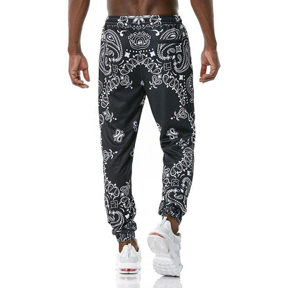 Men's 3D Retro Printing Casual Sports Jogger Pants