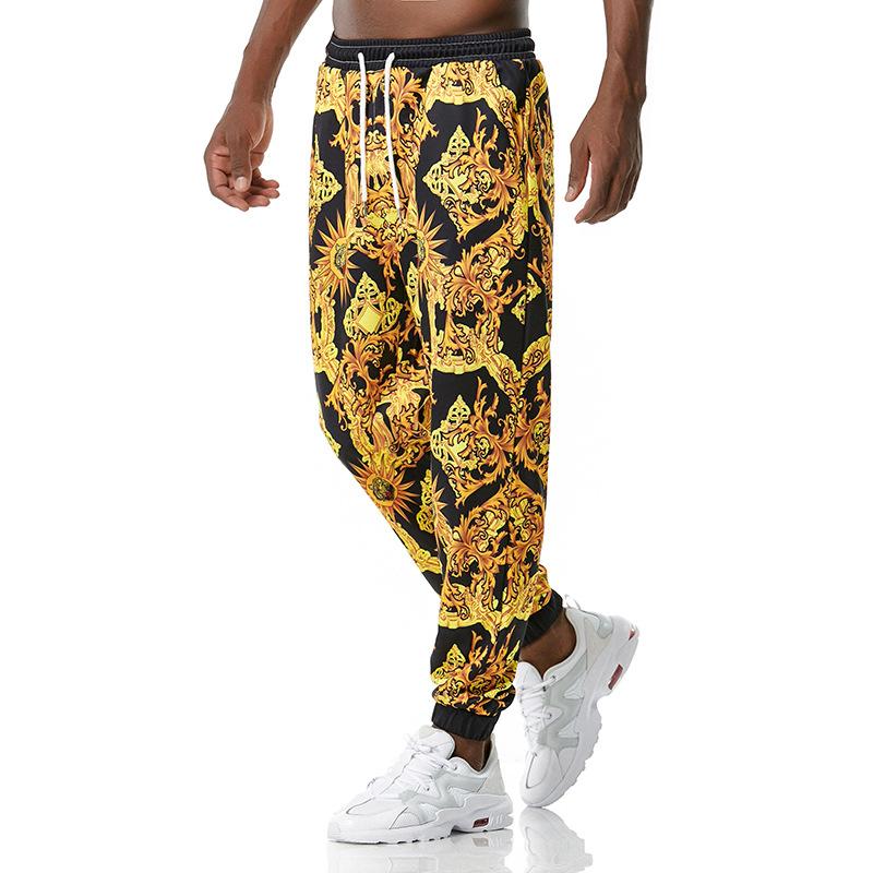 Men's 3D Royal Style Retro Printing Casual Sports Jogger Pants