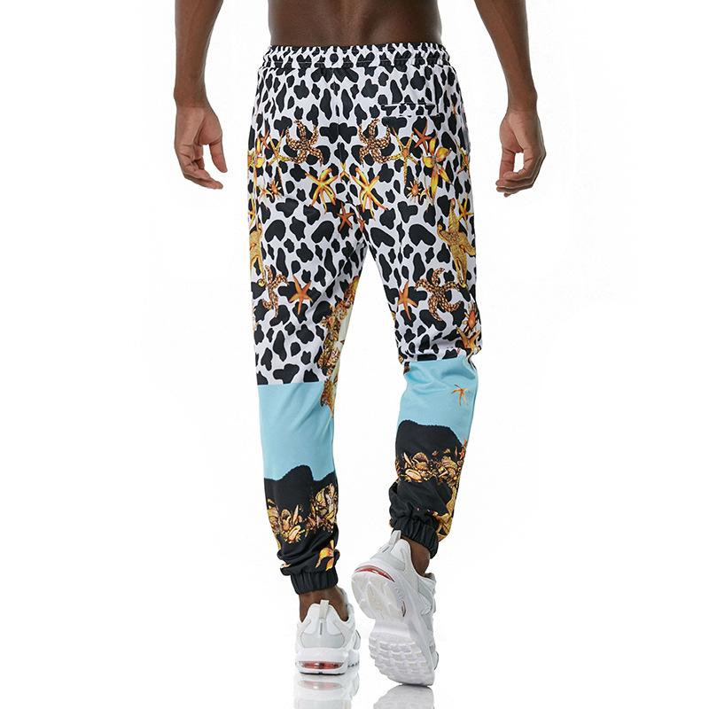 Men's 3D Leopard Print Retro Printing Casual Sports Jogger Pants