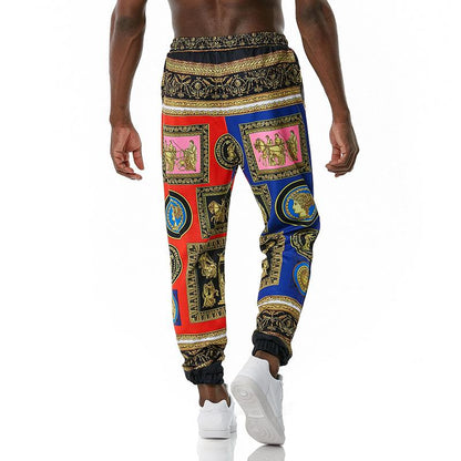 Men's 3D Royal Style Retro Printing Casual Sports Jogger Pants