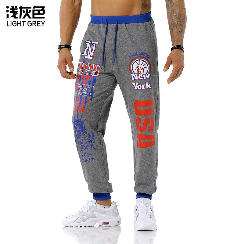 Men's USAPrinting Out Door Sports Workout Football Training Jogger Pants