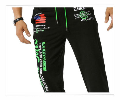 Men's National Flag Printing Out Door Sports Workout Football Training Jogger Pants