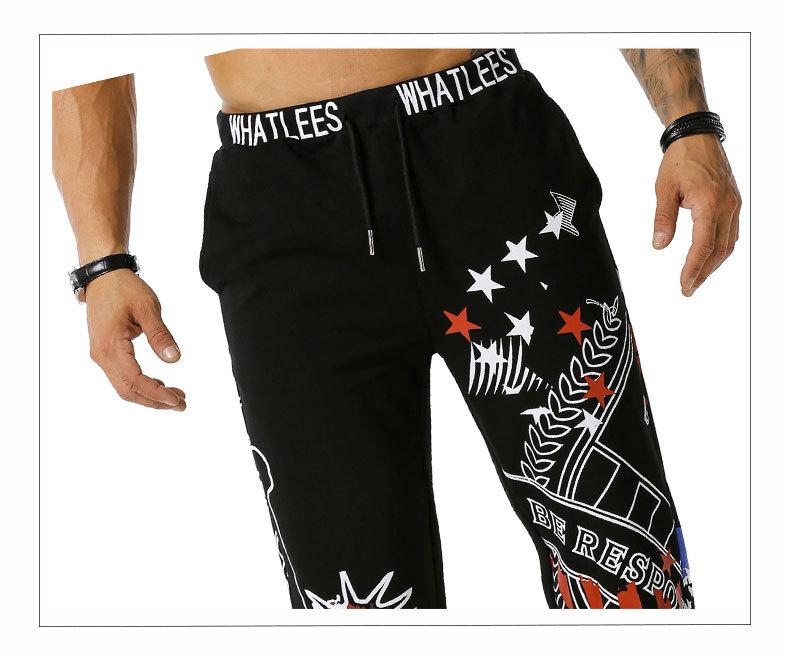 Men's The Statue Of Liberty Printing Out Door Sports Workout Football Training Jogger Pants