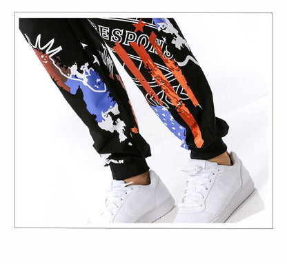 Men's The Statue Of Liberty Printing Out Door Sports Workout Football Training Jogger Pants