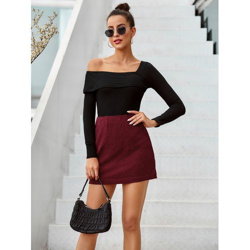 Ins Retro Fashion High Waist Corduroy Packet Buttock Short Women Skirts