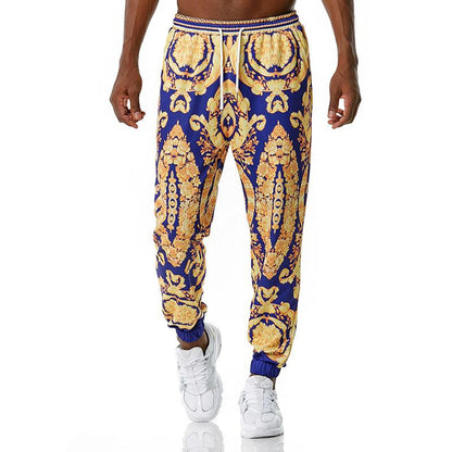 Men's 3D Royal Style Retro Printing Casual Sports Jogger Pants