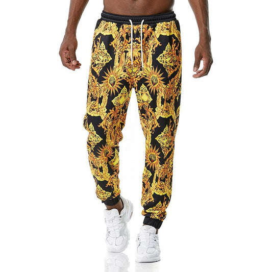 Men's 3D Royal Style Retro Printing Casual Sports Jogger Pants