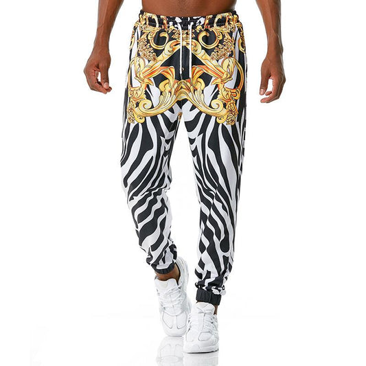 Men's 3D Royal Style Retro Printing Casual Sports Jogger Pants