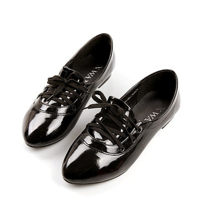 Women Patent Leather Flats Shoes