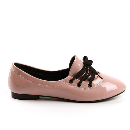 Women Patent Leather Flats Shoes