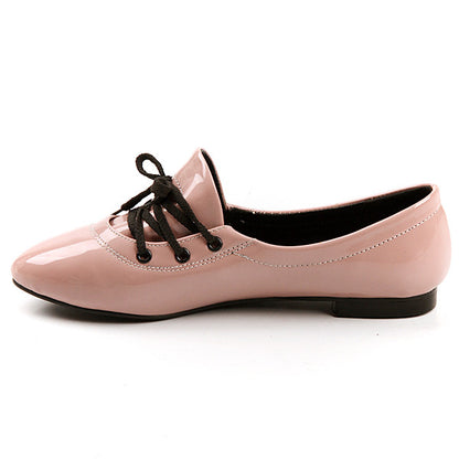 Women Patent Leather Flats Shoes