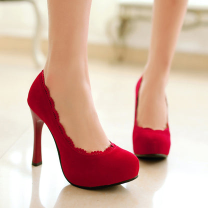 Women High Heel Platform Pumps