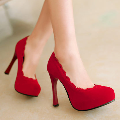 Women High Heel Platform Pumps