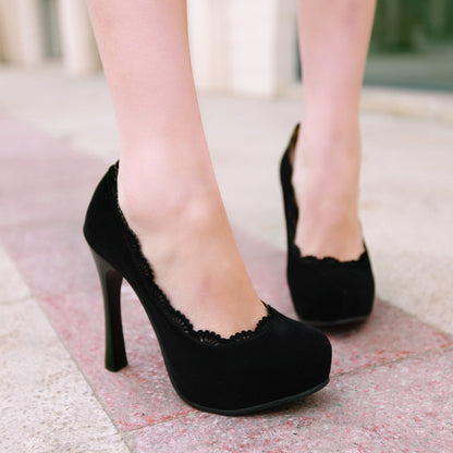 Women High Heel Platform Pumps