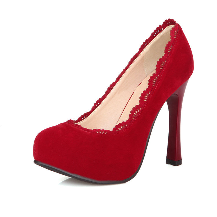 Women High Heel Platform Pumps