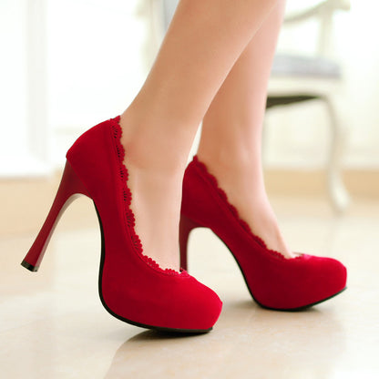 Women High Heel Platform Pumps