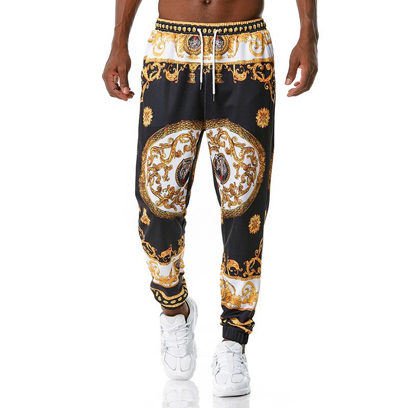 Men's 3D Royal Style Retro Printing Casual Sports Jogger Pants