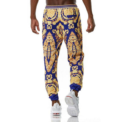 Men's 3D Royal Style Retro Printing Casual Sports Jogger Pants