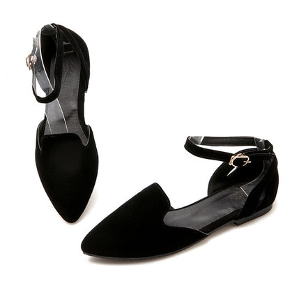 Women Ankle Strap Low Heel Pumps