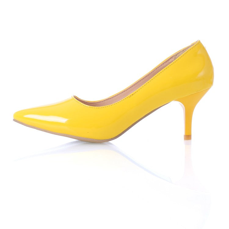 Women High Heel Stiletto Pumps Jelly Shoes