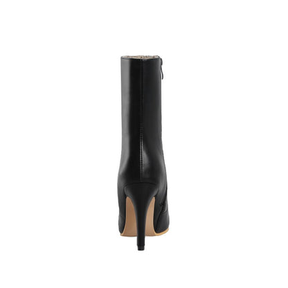 Women Pointed Toe High Heels Short Boots