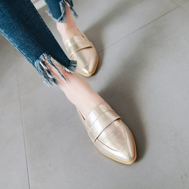 Women Pointed Toe Pumps Flats Shoes