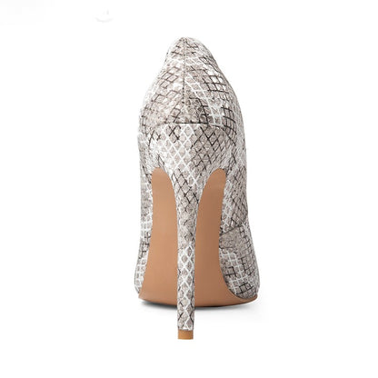 Women Pointed Toe Printed High Heel Pumps