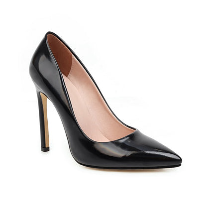 Women Patent Leather High Heel Stiletto Pumps