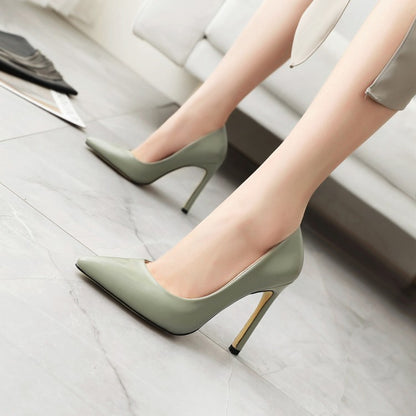 Women Patent Leather High Heel Stiletto Pumps