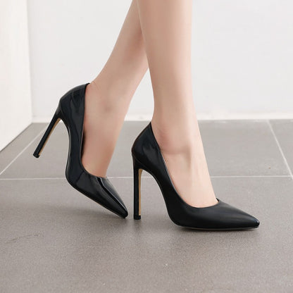 Women Patent Leather High Heel Stiletto Pumps