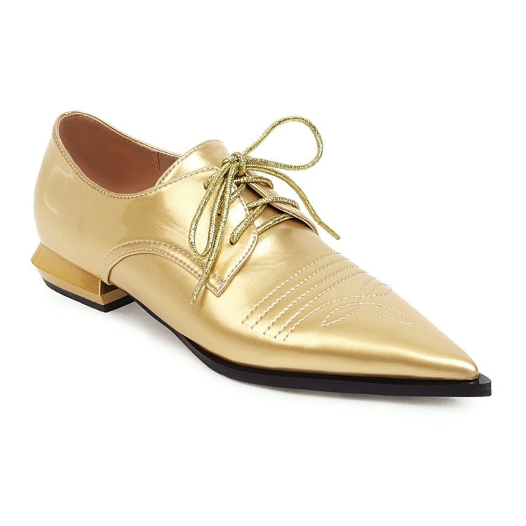 Women Pointed Toe Low Heel Shoes