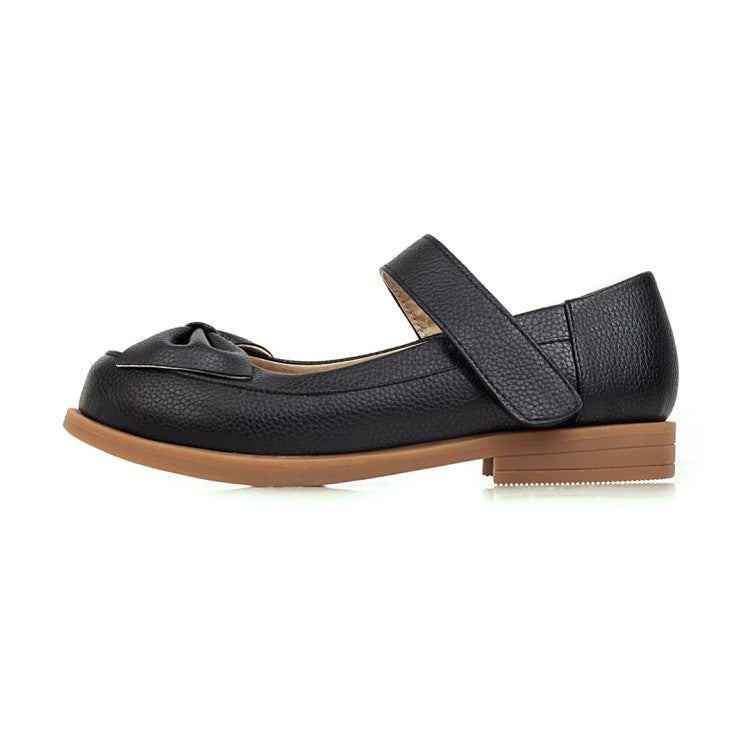 Women Bowtie Flats Mary Jane Shoes