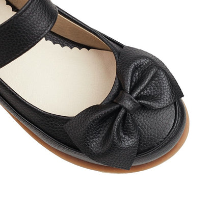 Women Bowtie Flats Mary Jane Shoes