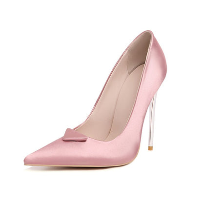 Women Pointed Toe High Heel Wedding Pumps