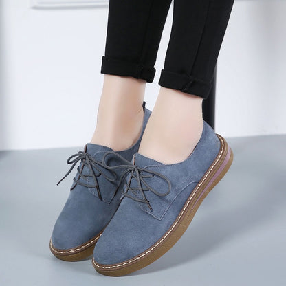 Women's Lace Up Low Heeled Shoes