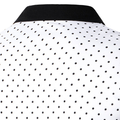 Men's Polka Dot Long Sleeve Shirts