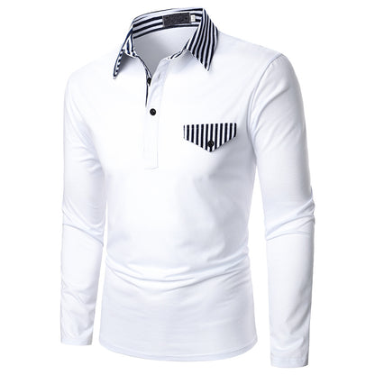 Men's Striped Long-sleeved Shirts