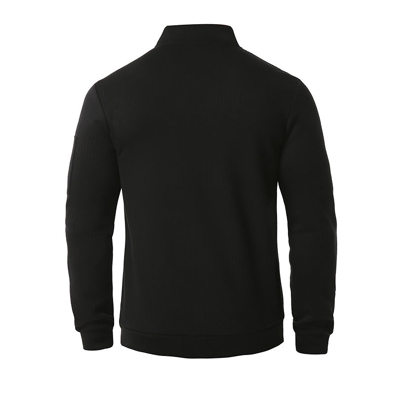 Men's Hollow Out Cotton Overall Blazer Bomber Jacket