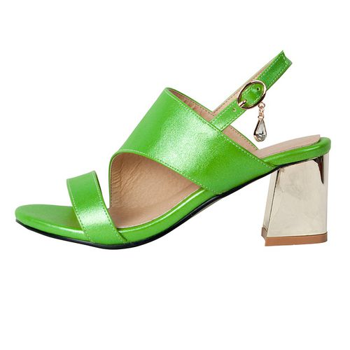 Women Slingbacks High Heel Chunky Sandals