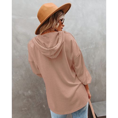 Womens Button Cardigan Solid Color Long Sleeve Sweater