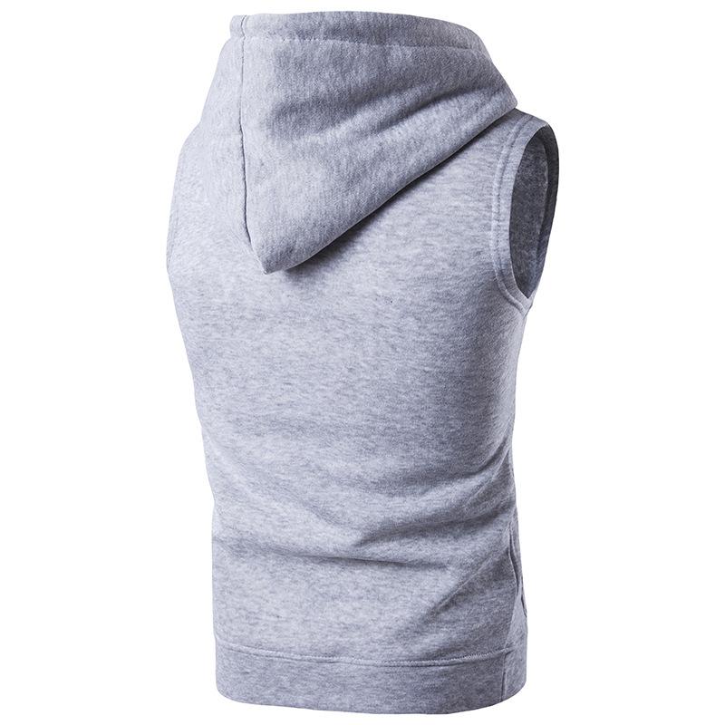 Men's Pullover Hooded Pocket Vest Vest