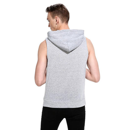 Men's Pullover Hooded Pocket Vest Vest