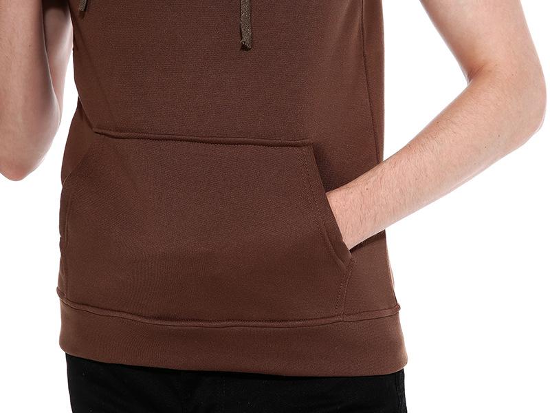 Men's Pullover Hooded Pocket Vest Vest