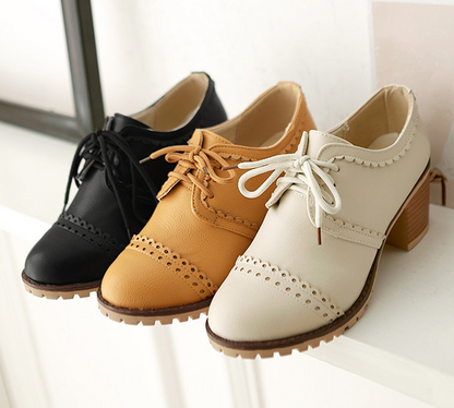 Lace Up Oxfords Women Casual Shoes