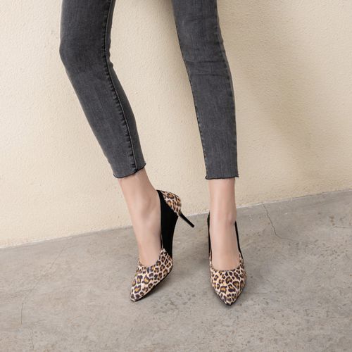 Women Velvet Pumps High Heels Stiletto Shoes