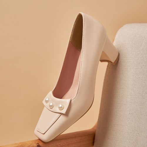 Women Pearl High Heels Pumps