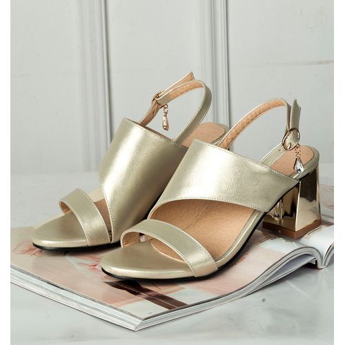 Women Slingbacks High Heel Chunky Sandals