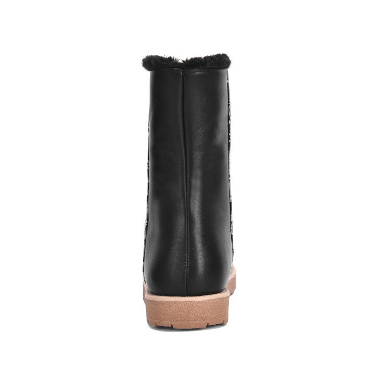 Women's Fur Inside Flats Snow Boots